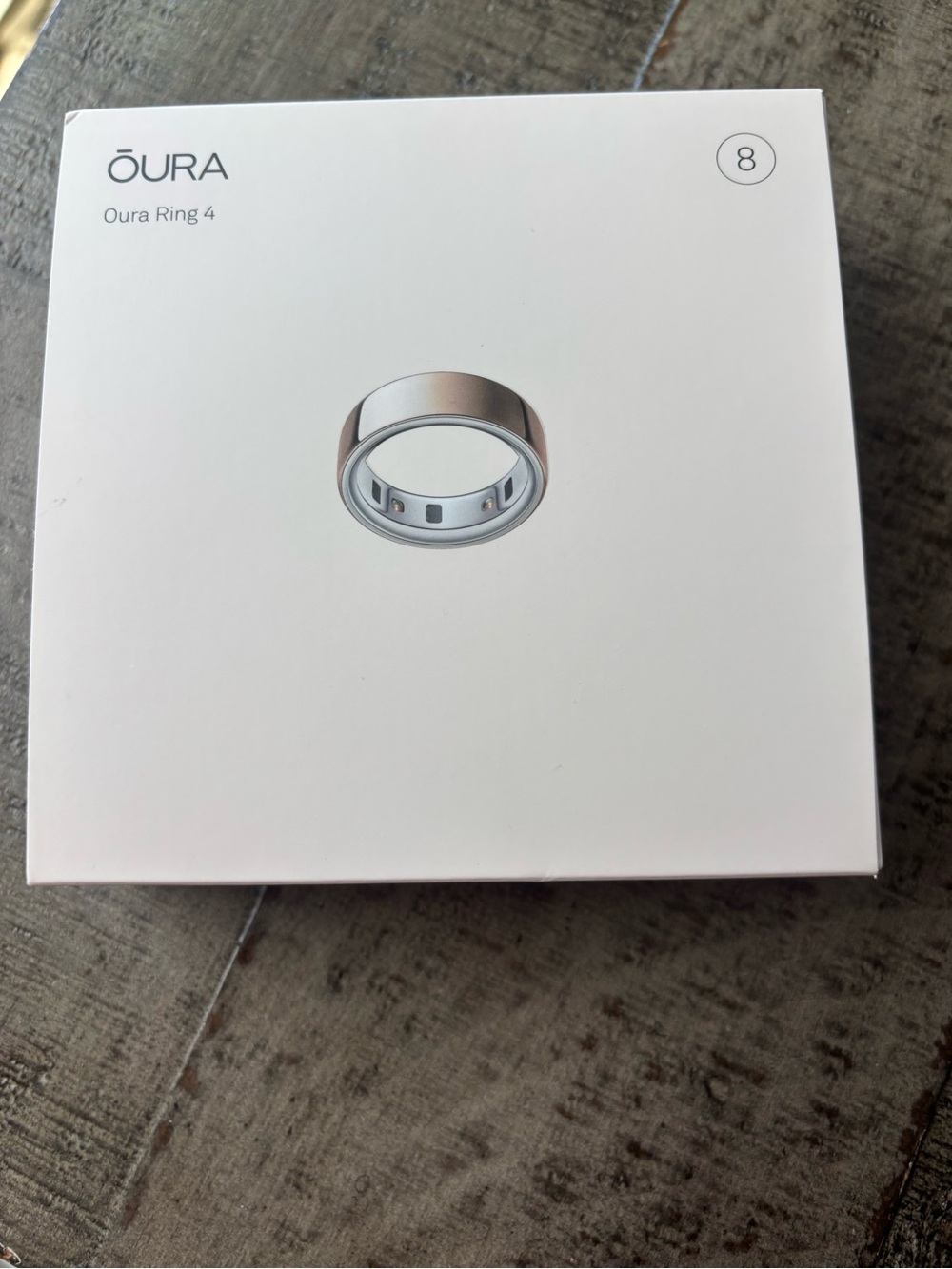 Oura Ring 4 Rose Gold Size 8